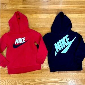 Nike Kids Red and Black Sweatshirts